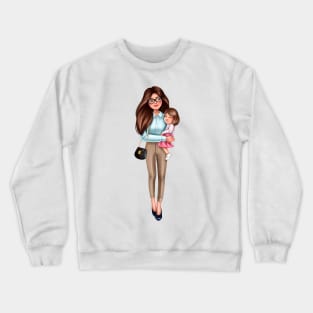 Mother with doughter Crewneck Sweatshirt